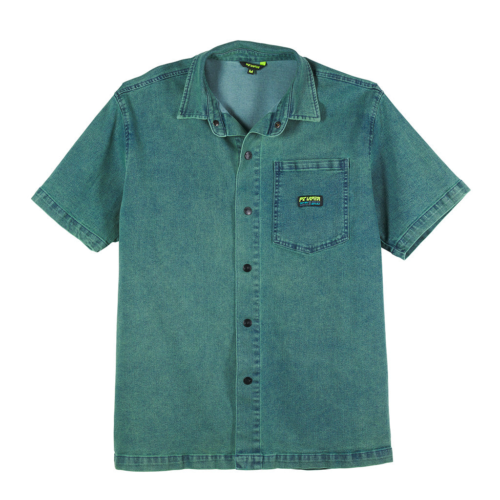 Rec Center Sport Denim Short Sleeve Shirt